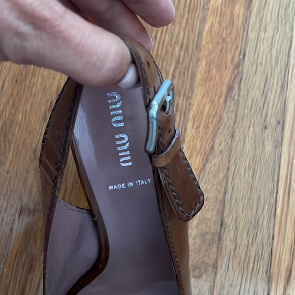 Miu Miu platform sling backs size 39.5 - Picture 6 of 8